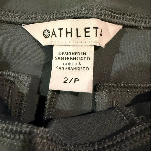 Athleta Endless High Rise Pants 2P Petite Dark Green Stretch Work Travel - Picture 6 of 16